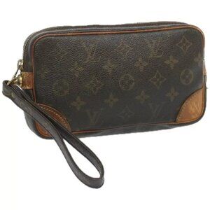 LOUIS VUITTON Monogram Marly Dragonne PM Clutch Bag M51827 LV Auth